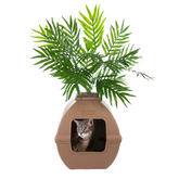 Courtyard Hidden Litter Box Base Kit Mocha Brown