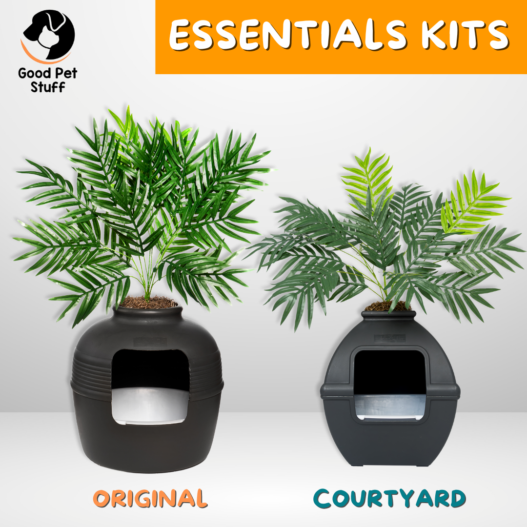 plant pot cat litter box Original & Courtyard Styles Hidden Litter Box Planter Base Kits – Good Pet Stuff Co