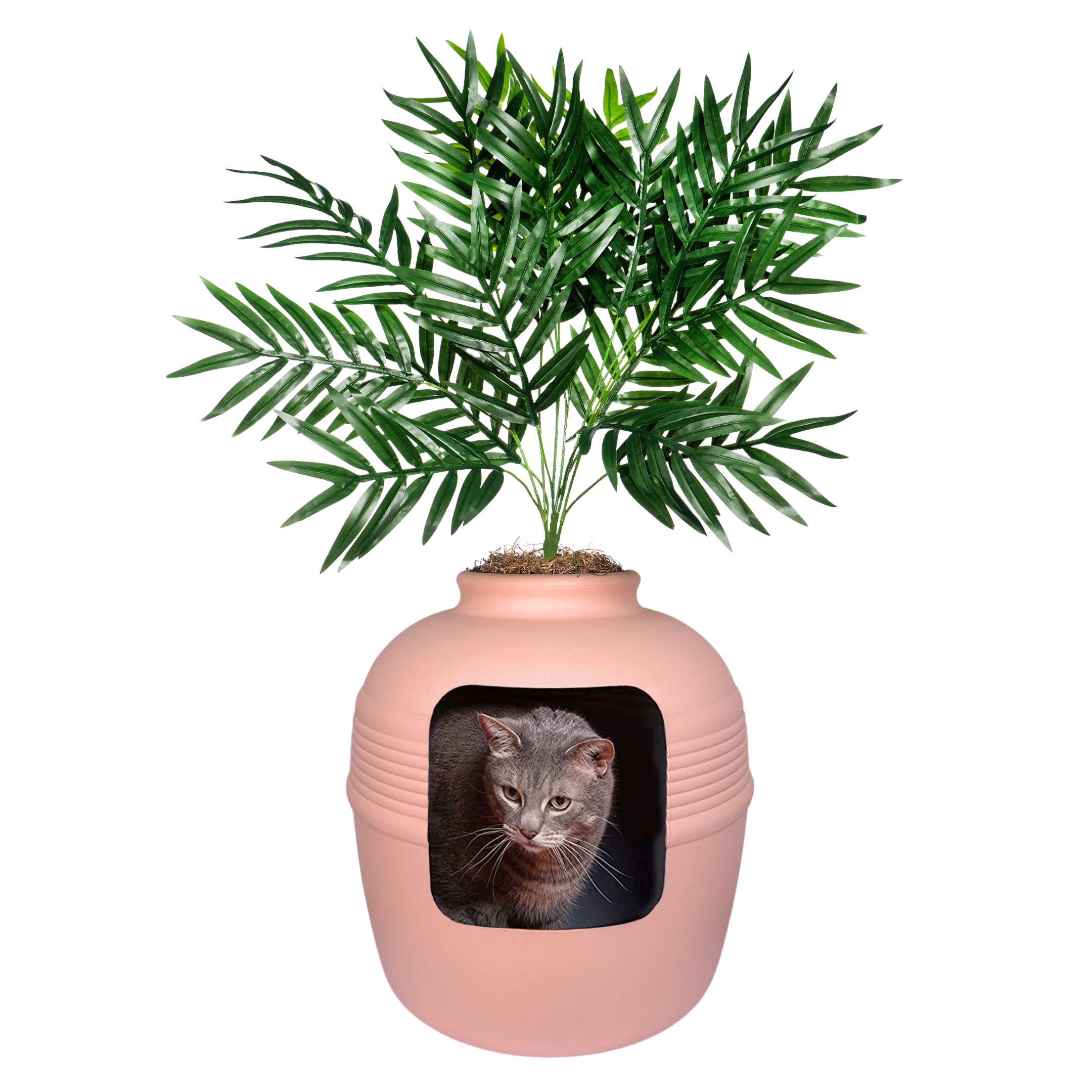 Pink covered litter box online