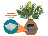 Courtyard Hidden Litter Box Essentials Kit Mocha Brown