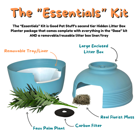 Original Hidden Litter Box Essentials Kit Caribbean Blue