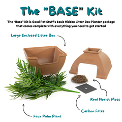 Courtyard Litter Box Mocha Brown