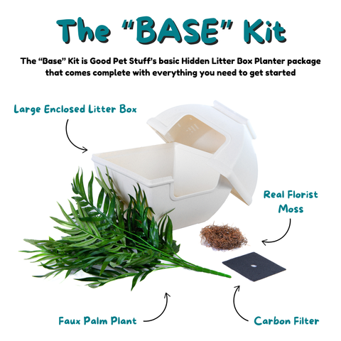 Hidden Litter Box Planter Base Kits