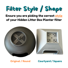 Original Hidden Litter Box Carbon Filters