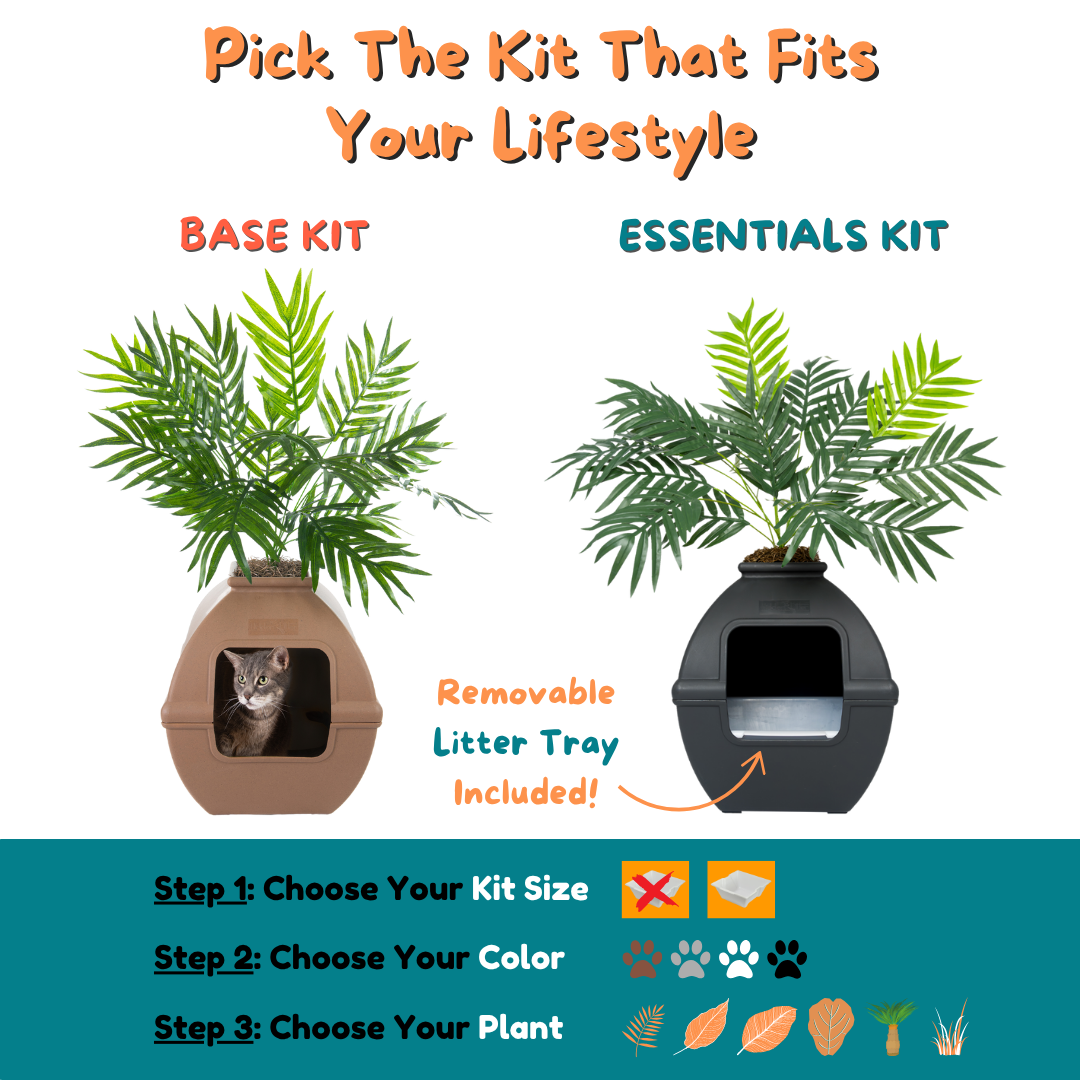 Litter Stuff Customize Your Hidden Litter Box Planter Base Kit – Good Pet Stuff Co.