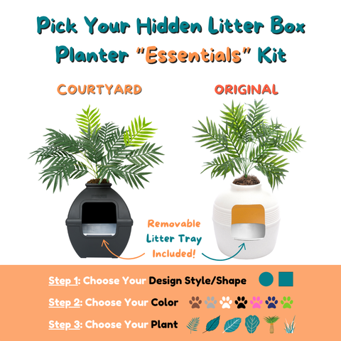 Hidden Litter Box Planter Essentials Kits