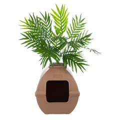 Courtyard Litter Box Mocha Brown
