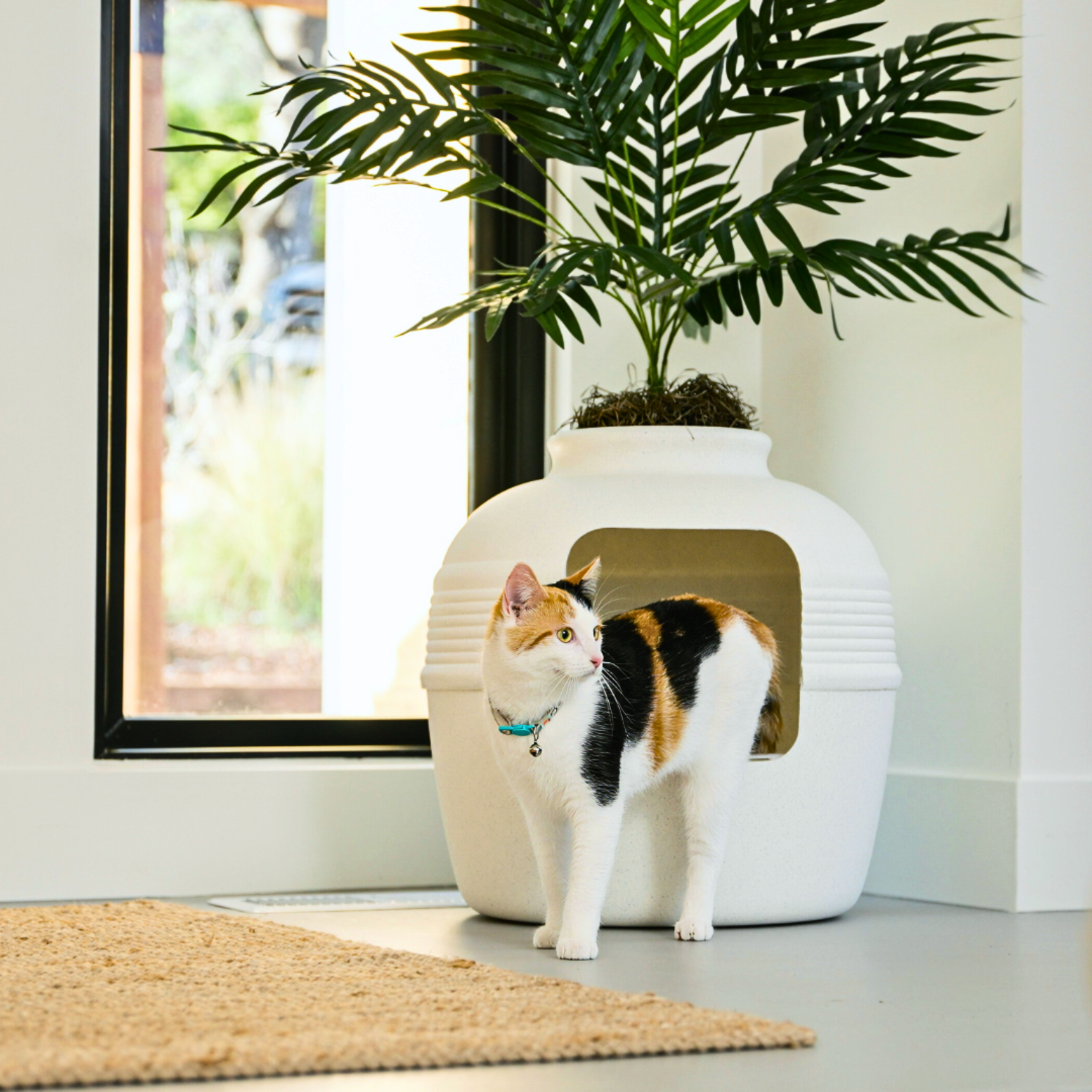 Plant Litter Box Hidden Er Disguised Cat Toilet With Odor Filter